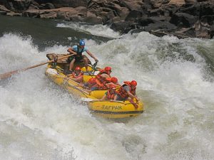 Rafting en el rio Zambeze