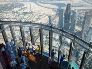 mirador del edificio Burj Khalifa